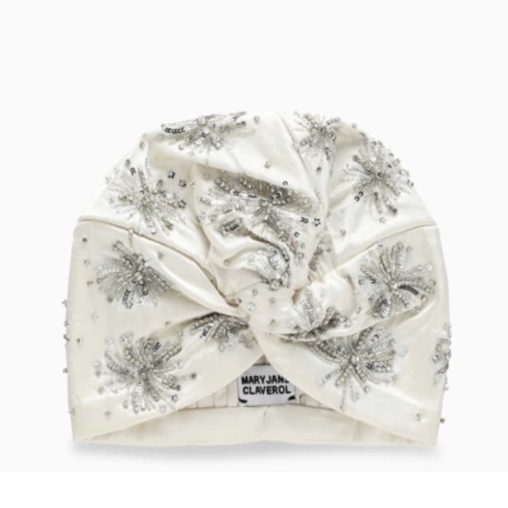 - Classy turban with rhinestones